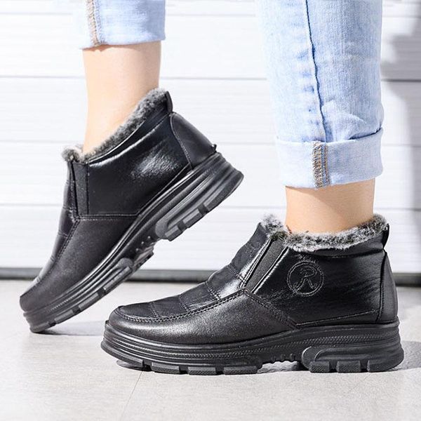 women snow boots 2020 ankle boots for women winter waterproof non-slip plush warm female winter shoes booties, Black
women snow boots 2020 ankle boots for women winter waterproof non-slip plush warm female winter shoes booties, Black