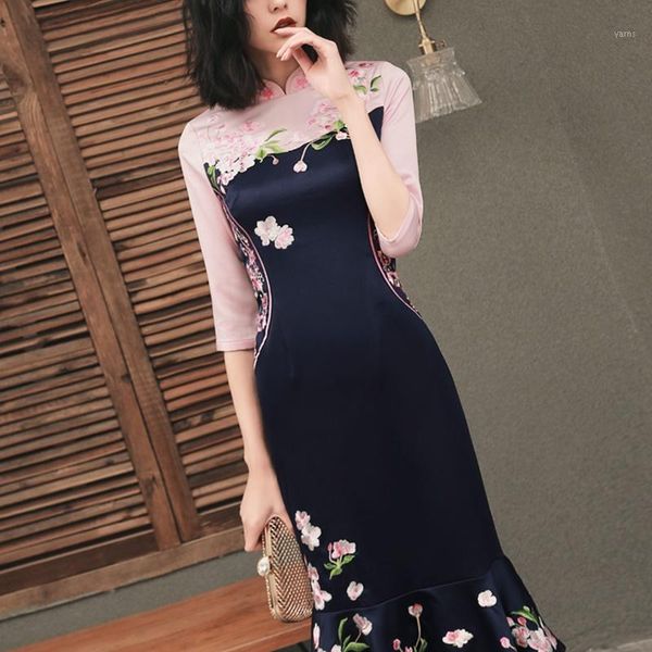 spring summer 2020 modern chinese cheongsam qipao shanghai tang casual peach vestido ao dai vietnam dress vintage dress ta14611, Red
spring summer 2020 modern chinese cheongsam qipao shanghai tang casual peach vestido ao dai vietnam dress vintage dress ta14611, Red