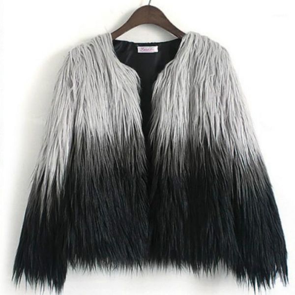 faux fur long sleeve coat female autumn winter coat women fur gradient print faux jacket thick wam coats fashion streetwear1, Black
faux fur long sleeve coat female autumn winter coat women fur gradient print faux jacket thick wam coats fashion streetwear1, Black