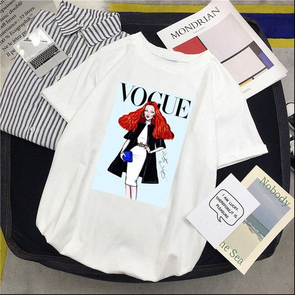 vogue female tshirt women cartoon graphic printed ladies t shirt harajuku korean style short sleeves clothes summer, White
vogue female tshirt women cartoon graphic printed ladies t shirt harajuku korean style short sleeves clothes summer, White