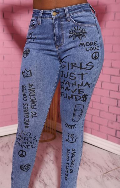 new fashion 2020 elegant design jeans print pencil pen style denim long pants drop shipping good quality, Blue
new fashion 2020 elegant design jeans print pencil pen style denim long pants drop shipping good quality, Blue
