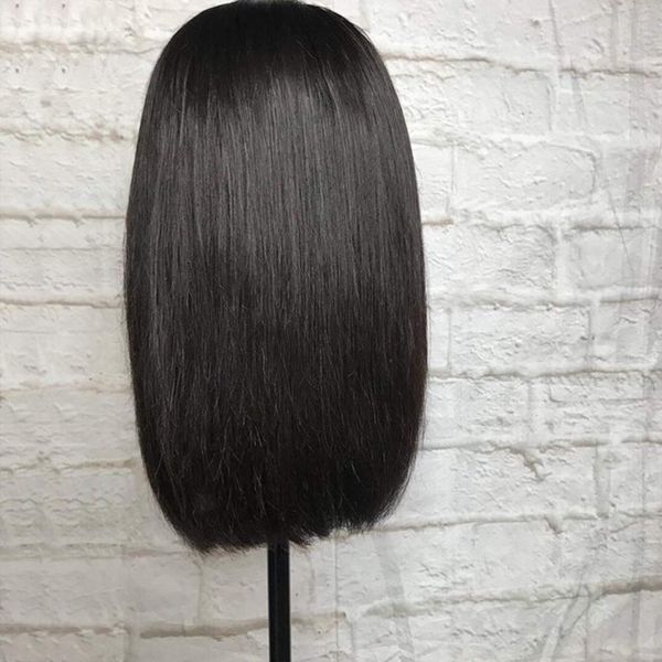 black color soft blunt short cut bob silky straight lace front wig for women with baby hair heat resistant fiber preplucked glueless cosplay, Black;brown
black color soft blunt short cut bob silky straight lace front wig for women with baby hair heat resistant fiber preplucked glueless cosplay, Black;brown