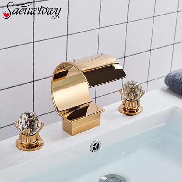 crystal handle waterfall bathroom basin faucet 3 hole 2 handle sink mixer faucet basin torneira rubinetti bagno tap1
crystal handle waterfall bathroom basin faucet 3 hole 2 handle sink mixer faucet basin torneira rubinetti bagno tap1
