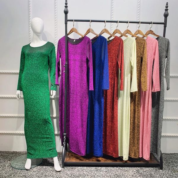 muslim slim fit glitter long dress for women fashion elastic solid color long sleeve islamic dubai america clothing, Red
muslim slim fit glitter long dress for women fashion elastic solid color long sleeve islamic dubai america clothing, Red