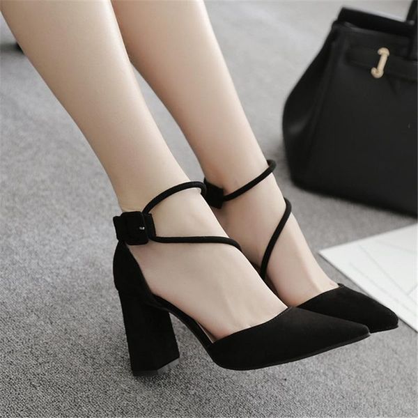 2021 women high heels pumps stiletto pointed toe party ankle strappy high heels ladies wedding shoes heel sandals, Black
2021 women high heels pumps stiletto pointed toe party ankle strappy high heels ladies wedding shoes heel sandals, Black