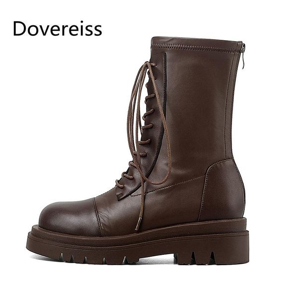 boots dovereiss fashion women's shoes winter brown round toe back zipper buckle lace up matin ankle 34-43, Black
boots dovereiss fashion women's shoes winter brown round toe back zipper buckle lace up matin ankle 34-43, Black