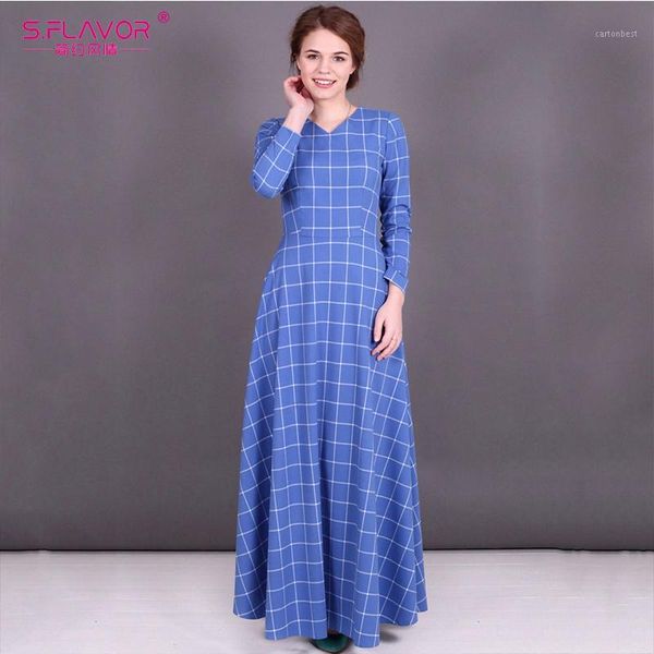 casual dresses s.flavor elegant women retro long dress 2021 fashion spring summer plaid v neck sleeve slim party vestidos1, Black;gray
casual dresses s.flavor elegant women retro long dress 2021 fashion spring summer plaid v neck sleeve slim party vestidos1, Black;gray