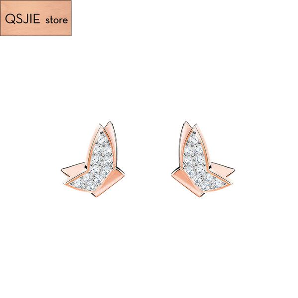 qsjie swa crystal rose gold butterfly temperament earrings charming fashion jewelry, Golden;silver
qsjie swa crystal rose gold butterfly temperament earrings charming fashion jewelry, Golden;silver