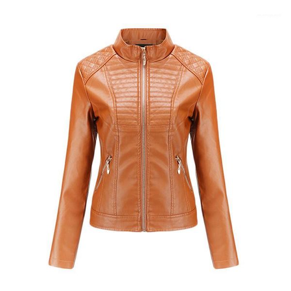 women's leather & faux jacket women 2021 spring autumn europe and america fashion short slim zipper pockets long sleeve pu coats lr7601, Black
women's leather & faux jacket women 2021 spring autumn europe and america fashion short slim zipper pockets long sleeve pu coats lr7601, Black
