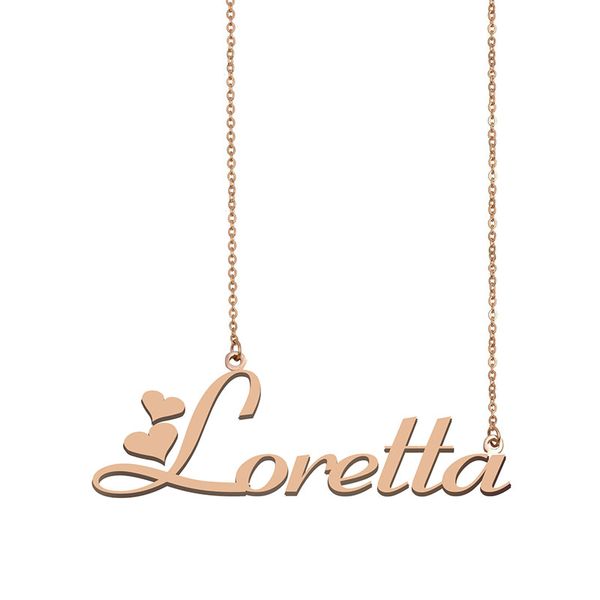 loretta name necklaces pendant custom personalized for women girls children friends mothers gifts 18k gold plated stainless steel, Silver
loretta name necklaces pendant custom personalized for women girls children friends mothers gifts 18k gold plated stainless steel, Silver