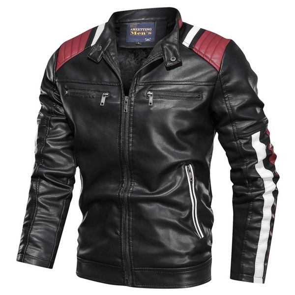 autumn winter men's leather jacket casual fashion stand collar motorcycle jacket men slim style quality leather jacket men 201223, Black
autumn winter men's leather jacket casual fashion stand collar motorcycle jacket men slim style quality leather jacket men 201223, Black