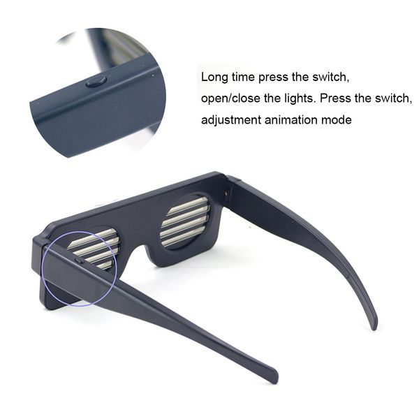 party 11 modes usb quick flash led charge luminous glasses glow concert light child toys christmas decorations
party 11 modes usb quick flash led charge luminous glasses glow concert light child toys christmas decorations