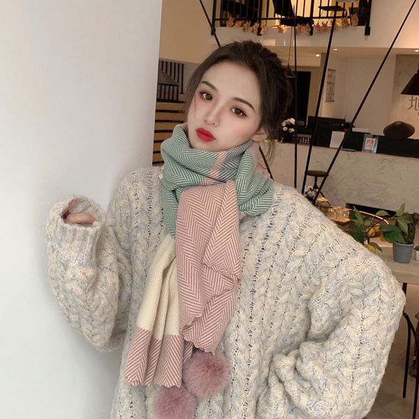 2020 new scarves for women autumn and winter korean students to wear necklaces, Blue;gray
2020 new scarves for women autumn and winter korean students to wear necklaces, Blue;gray
