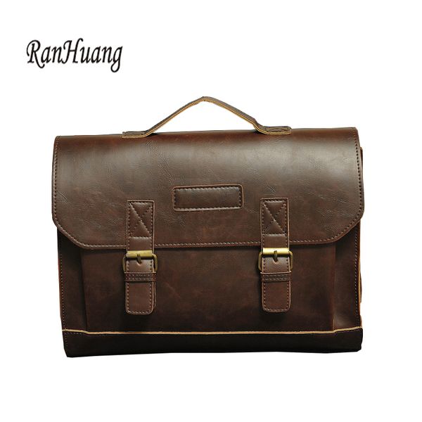 ranhuang new men vintage crazy horse leather handbags fashion briefcase men's business shoulder bag
ranhuang new men vintage crazy horse leather handbags fashion briefcase men's business shoulder bag