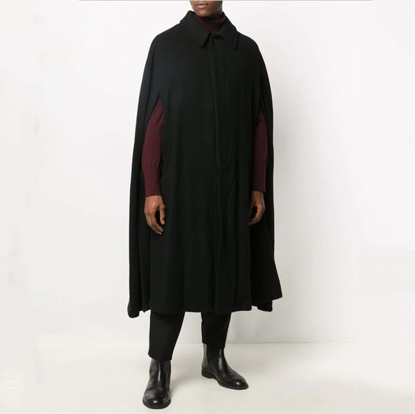 2021 S-7xl!! New Youth Autumn Winter Men's Fashions Wear Loose Personality Cape Long Casual Wool Coat 2GHM, Black
2021 S-7xl!! New Youth Autumn Winter Men's Fashions Wear Loose Personality Cape Long Casual Wool Coat 2GHM, Black