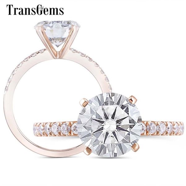 transgems 14k rose gold engagement ring center 8mm f color diamond ring for women wedding jewelry y200620, Slivery;golden
transgems 14k rose gold engagement ring center 8mm f color diamond ring for women wedding jewelry y200620, Slivery;golden