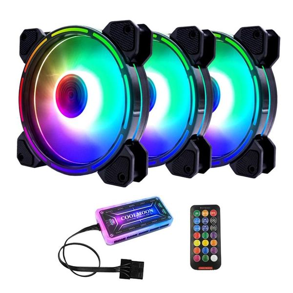 fans & coolings coolmoon rgb case fan, 12cm silent light emitting + standard controller computer fan cpu fan(3 pcs)
fans & coolings coolmoon rgb case fan, 12cm silent light emitting + standard controller computer fan cpu fan(3 pcs)