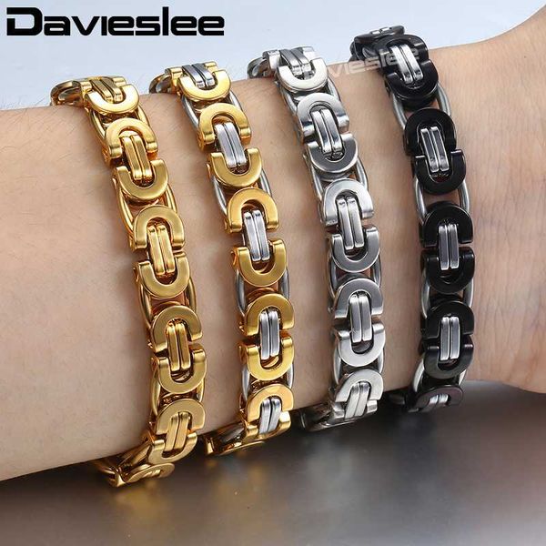 davieslee byzantine chain bracelet for men gold silver black stainless steel mens bracelets wholesale jewelry 6/8/11mm lkbm31
davieslee byzantine chain bracelet for men gold silver black stainless steel mens bracelets wholesale jewelry 6/8/11mm lkbm31