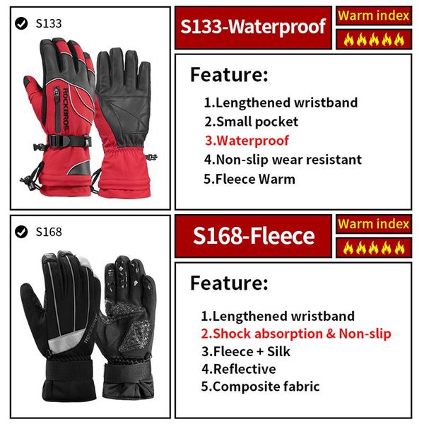 rockbros 40 degree winter cycling gloves thermal waterproof windproof mtb bike gloves for skiing hiking snowmobile motorcycle bbybyj, Black 
rockbros 40 degree winter cycling gloves thermal waterproof windproof mtb bike gloves for skiing hiking snowmobile motorcycle bbybyj, Black