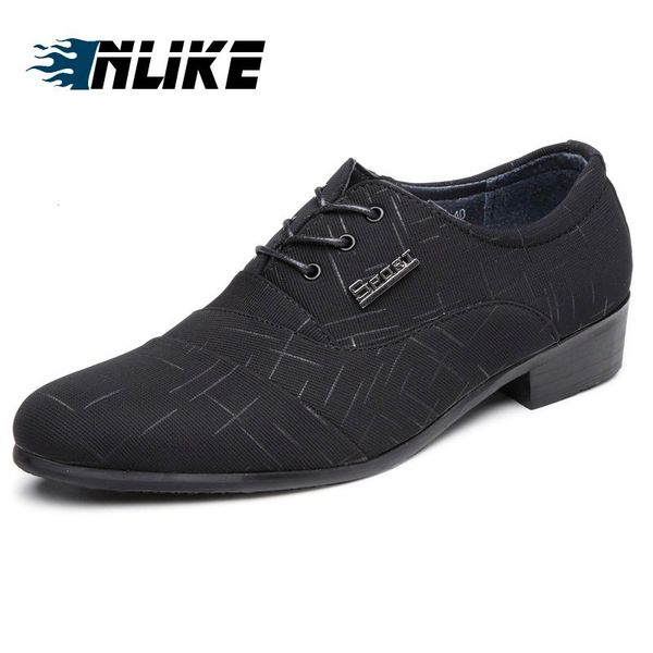 inlike luxury leather men formal derby shoes business office work dress shoes male lace up pointed toe, Black
inlike luxury leather men formal derby shoes business office work dress shoes male lace up pointed toe, Black