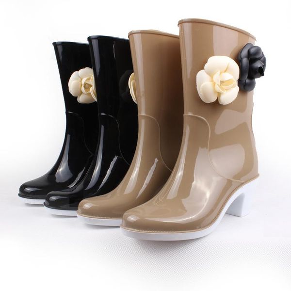koovan women's rain shoes 2020 girls soft rain shoes high-heeled boots tube women's boots flower women water-proof, Black
koovan women's rain shoes 2020 girls soft rain shoes high-heeled boots tube women's boots flower women water-proof, Black
