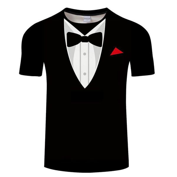 t shirts summer men bow tie 3d t shirt tuxedo retro tie suit 3d print tshirt casual short sleeve streetwear funny fake suit, White;black
t shirts summer men bow tie 3d t shirt tuxedo retro tie suit 3d print tshirt casual short sleeve streetwear funny fake suit, White;black