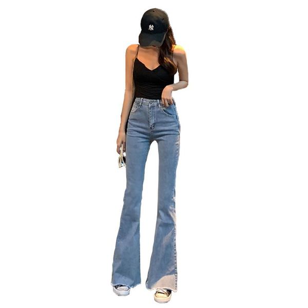 women's jeans straight trousers high waist micro-flared pants 2021 spring and autumn thin section skinny wide-leg, Blue
women's jeans straight trousers high waist micro-flared pants 2021 spring and autumn thin section skinny wide-leg, Blue