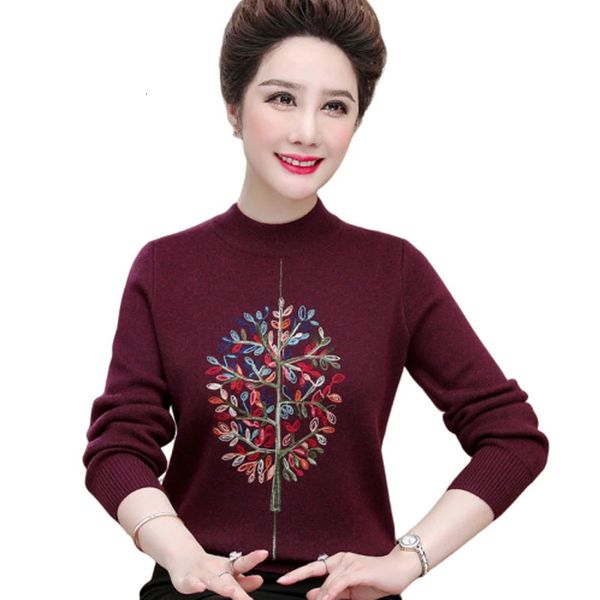 mid-aged female autumn pullovers cashmere plus size long sleeve thicken sweater warmer mesh r582 jede, White;black
mid-aged female autumn pullovers cashmere plus size long sleeve thicken sweater warmer mesh r582 jede, White;black