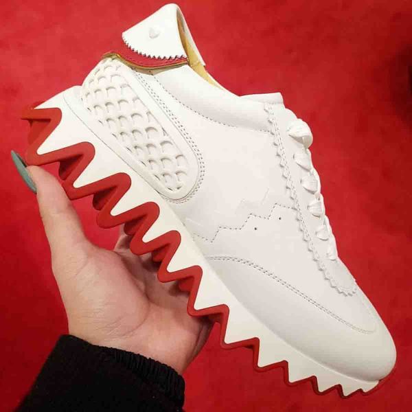 serrated soles red casual shoes genuine leather flats mens sneakers loubishark flat sneaker luxury designers men donna low mens trainers, Black
serrated soles red casual shoes genuine leather flats mens sneakers loubishark flat sneaker luxury designers men donna low mens trainers, Black