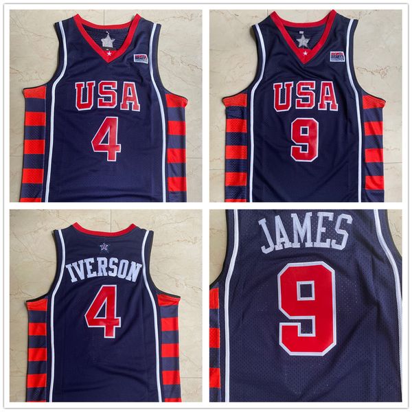 athens olympic games 4 iverson 9 james usa dream 6 everson blue basketball suit, Black
athens olympic games 4 iverson 9 james usa dream 6 everson blue basketball suit, Black