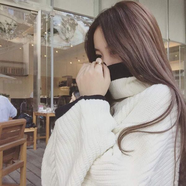 autumn and winter new high collar knitted bottoming shirt color matching long sleeve two piece set wool t-shirt student warm jacket female
autumn and winter new high collar knitted bottoming shirt color matching long sleeve two piece set wool t-shirt student warm jacket female