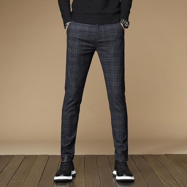 2020 spring autumn winter classic men's check pants mens business slim men smart casual pants trousers size 38, Black
2020 spring autumn winter classic men's check pants mens business slim men smart casual pants trousers size 38, Black