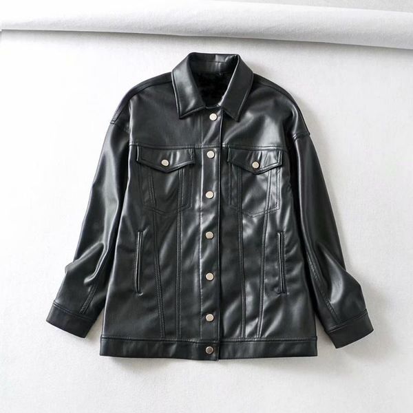 new fashion women smooth motorcycle faux leather jackets ladies long sleeve autumn winter biker streetwear black coat blouse1
new fashion women smooth motorcycle faux leather jackets ladies long sleeve autumn winter biker streetwear black coat blouse1