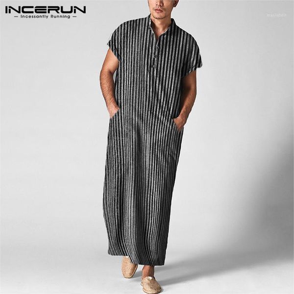 incerun striped men islamic arabic kaftan short sleeve casual 2020 muslim robes cotton pockets middle east men jubba thobe s-5xl1, Red
incerun striped men islamic arabic kaftan short sleeve casual 2020 muslim robes cotton pockets middle east men jubba thobe s-5xl1, Red