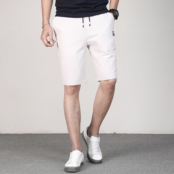 new summer cotton comfortable and breathable casual shorts youth 5-inch middle large men's loose pants, White;black
new summer cotton comfortable and breathable casual shorts youth 5-inch middle large men's loose pants, White;black