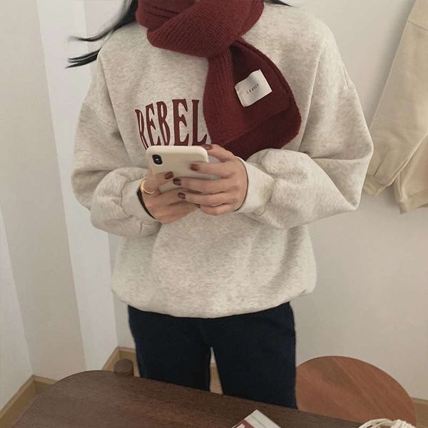 cashmere and thickened pullover sweater women's autumn winter long sleeve 2020 new korean loose fashion foreign style lazy coat, Black
cashmere and thickened pullover sweater women's autumn winter long sleeve 2020 new korean loose fashion foreign style lazy coat, Black