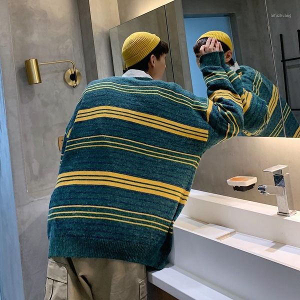 2019 autumn and winter new youth male base stripe contrast color sweater fashion casual loose pullover yellow green / blue1, White;black
2019 autumn and winter new youth male base stripe contrast color sweater fashion casual loose pullover yellow green / blue1, White;black