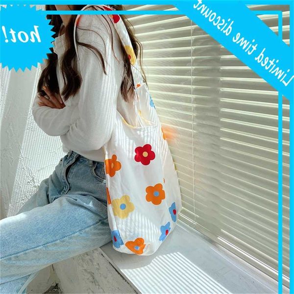06291 fresh flower portable shoulder bag for female students