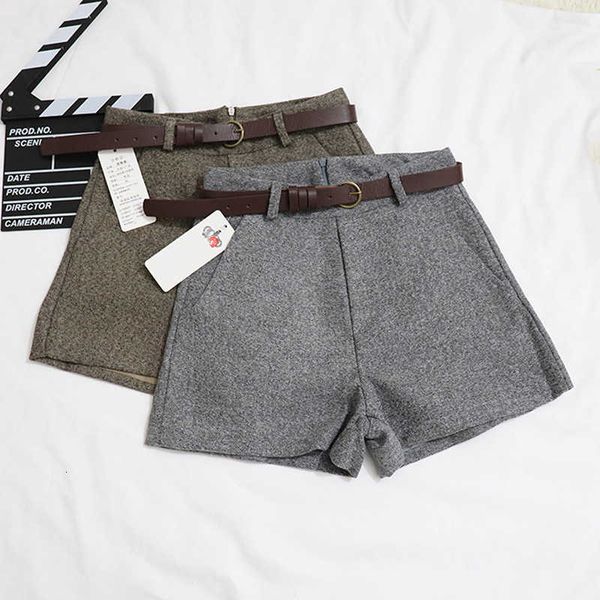 new casual comfortable elegant wild with belt women's woolen autumn winter slim wide leg a-line shorts bigsweety, White;black
new casual comfortable elegant wild with belt women's woolen autumn winter slim wide leg a-line shorts bigsweety, White;black