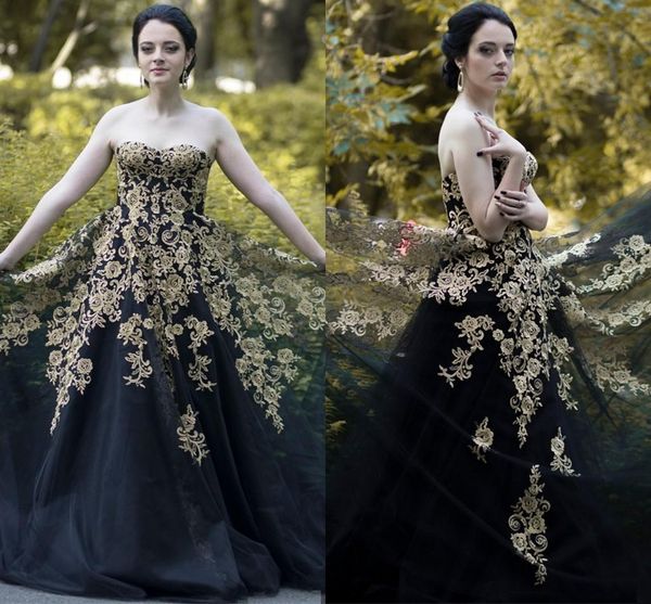 2021 gold and black wedding dresses vestidos de novia floral applique strapless lace-up formal party dress women plus size special occasion, White
2021 gold and black wedding dresses vestidos de novia floral applique strapless lace-up formal party dress women plus size special occasion, White