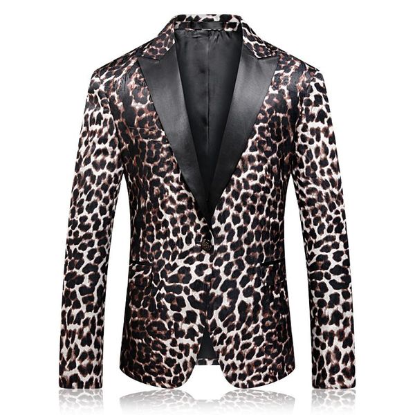 men's suits & blazers luxury leopard slim fit prom suit jacket for kleding mannen vetement homme black collar men stylish blazer 4xl, White;black
men's suits & blazers luxury leopard slim fit prom suit jacket for kleding mannen vetement homme black collar men stylish blazer 4xl, White;black