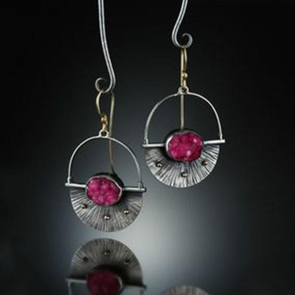 dangle & chandelier vintage red stone crochet earrings for women tribal ethnic hollow metal punk pendant fashion jewelry wholesale d289, Silver
dangle & chandelier vintage red stone crochet earrings for women tribal ethnic hollow metal punk pendant fashion jewelry wholesale d289, Silver
