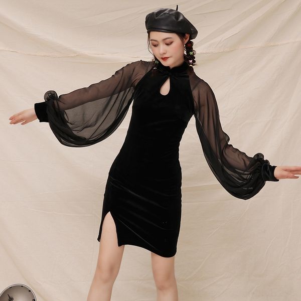 uce1w improved dark lantern lantern sleeve velvet girl improved dark chiffon chiffon sleeve velvet cheongsam girl cheongsam p2xag, Black;gray
uce1w improved dark lantern lantern sleeve velvet girl improved dark chiffon chiffon sleeve velvet cheongsam girl cheongsam p2xag, Black;gray