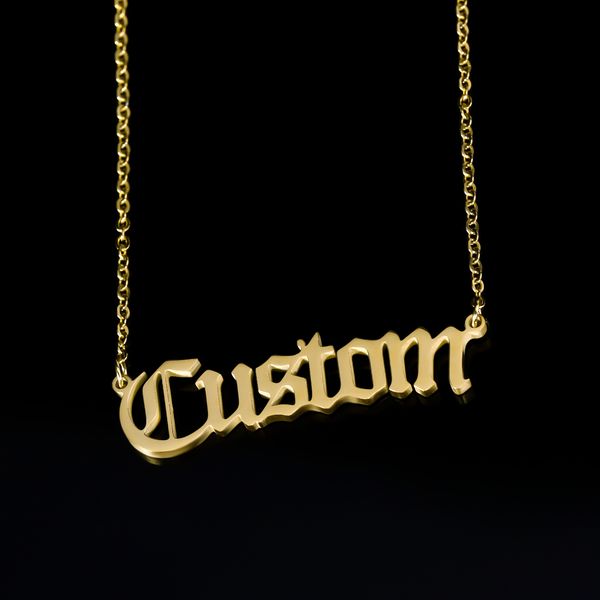 персонализированные старый английский customized имя для женщин мужчины золото серебро цвет нержавеющей стали цепи ожерелье ювелирные издели, Bronze;silver
персонализированные старый английский customized имя для женщин мужчины золото серебро цвет нержавеющей стали цепи ожерелье ювелирные издели, Bronze;silver