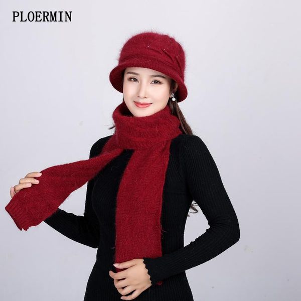 beanie/skull caps 2021 women's beanie hats scarf set elegant female wool blend autumn winter double layer thick warm knitted middle-age, Blue;gray
beanie/skull caps 2021 women's beanie hats scarf set elegant female wool blend autumn winter double layer thick warm knitted middle-age, Blue;gray