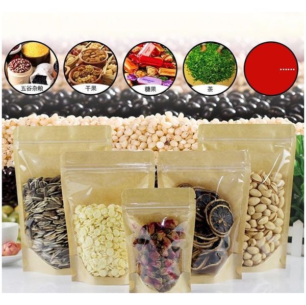 kraft paper zipper lock food packing bags reusable plastic front transparent stand up pouch gift candy baking s jllmci jhhome
kraft paper zipper lock food packing bags reusable plastic front transparent stand up pouch gift candy baking s jllmci jhhome