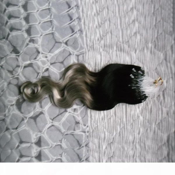 ombre micro bead extensions t1b gray body wave micro loop silver ombre human hair extensions, Black
ombre micro bead extensions t1b gray body wave micro loop silver ombre human hair extensions, Black