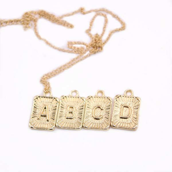 trendy letters "abcd" pattern nameplate pendant necklace zinc alloy material gold white rose three color optional suitable for men, Silver
trendy letters "abcd" pattern nameplate pendant necklace zinc alloy material gold white rose three color optional suitable for men, Silver