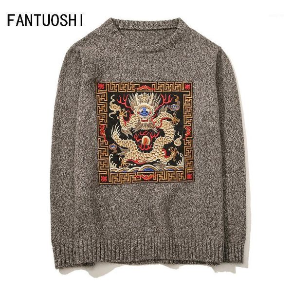 men sweater 2021 autumn new pullover slim fit long sleeve mens knitted sweaters male o-neck dragon pattern plus size 5xl1, White;black
men sweater 2021 autumn new pullover slim fit long sleeve mens knitted sweaters male o-neck dragon pattern plus size 5xl1, White;black