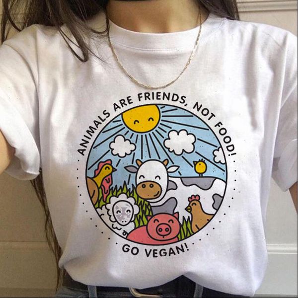 vegan harajuku ullzang women t shirts funny cartoon friends t shirt 90s graphic cute tshirts kawaii tees, White 
vegan harajuku ullzang women t shirts funny cartoon friends t shirt 90s graphic cute tshirts kawaii tees, White